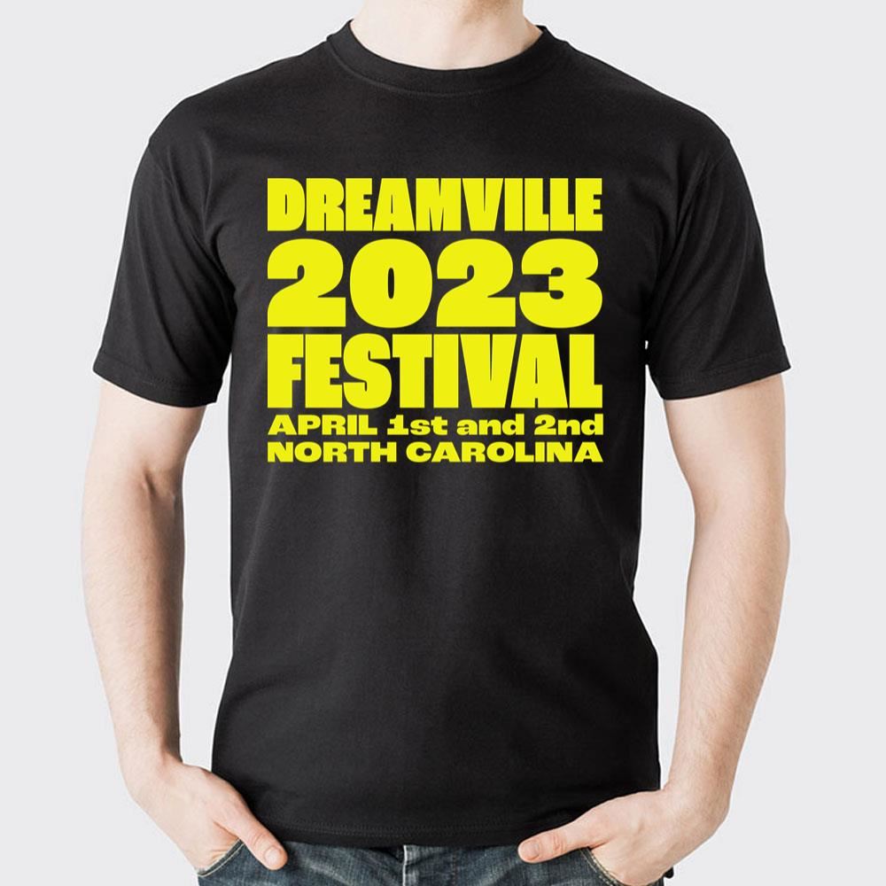 Yellow Dreamville Festival 2023 Limited Edition T-shirts